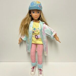1986 Hot Looks Posable Doll Mattel 18" Elkie Vintage 80's Toy